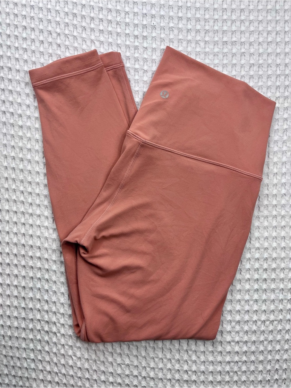 lululemon Size 10 Full Length Leggings Pink Taupe High Rise